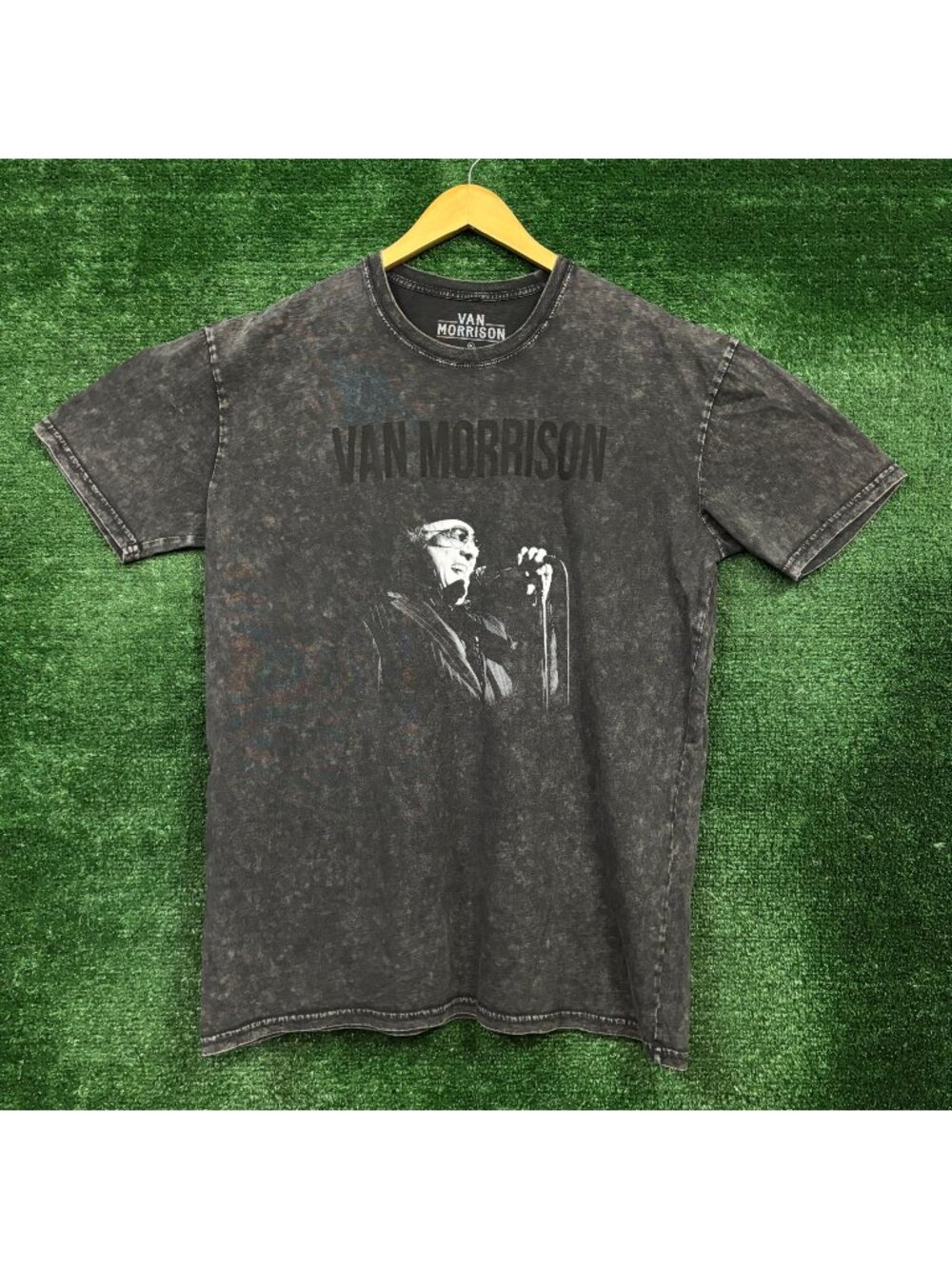 Van Morrison What's It Gonna Take? Rock Mineral Wash T-Shirt Size Extra Large